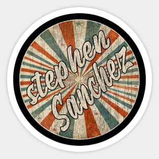 Retro Circle Stephen Sanchez Sticker
